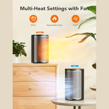 GoveeLife - Smart Electric Heater with Wi-Fi App, 24H Timer & Voice Control