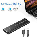 Aihg - Aluminum M.2 NVME SSD Enclosure, USB 3.1 Gen 2, Type C & USB A Cables
