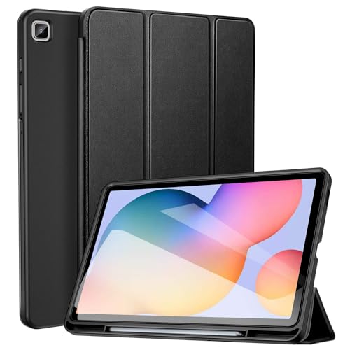 ZtotopCases Case For Samsung Galaxy Tab S6 Lite 10.4 - Ultra Thin Smart Cover With Pen Holder