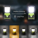 Lighting Ever - 1000lm Dimmable LED Camping Lantern, 4 Modes, Water Resistant