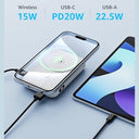 Decqle 001 Magnetic Wireless Power Bank 10000Mah With Stand