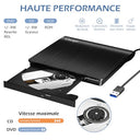 Cocopa - External CD/DVD Drive with USB 3.0, High-Speed Data Transfer, Portable Design
