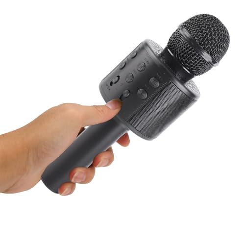 Diyeeni - Portable 4-in-1 Karaoke Microphone with Speaker and Recorder - Black