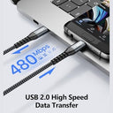 Sunguy 6 Inch Usb C To Micro Usb Cable - Compatible With Samsung, Fast Charging