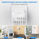 Kinglink - 8 in 1 Wall Cube with 4 AC Outlets, 2 USB, Surge Protection