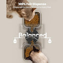 Oneisall - Automatic Cat Feeder for 2 Cats, 20 Cups Capacity, Timed Dry Food Dispenser