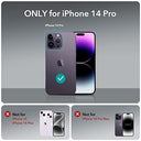 ESR - iPhone 14 Pro MagSafe Case, Shockproof Hybrid Protection, Clear Black