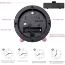 Sunshine Smile - Silent Digital Alarm Clock for Kids, Analog Design, Black
