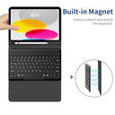 Easyacc - German QWERTZ Keyboard Case for iPad 10.9" 2022, Bluetooth, Protective, Pen Holder