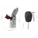 Longzhuo Ignition Switch with Key 7701208408 for Renault vehicles, showcasing its durable iron design