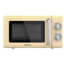 Cecotec Proclean 3010 Retro Yellow Microwave with stainless steel finish and vintage design