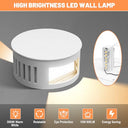 HaoDrisk - Modern IP65 Waterproof Outdoor Wall Light, Adjustable Beam, 3000K Warm White