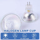 Nhqz - Energy Saving MR11 GU4 Halogen Bulbs, 12V 20W, Dimmable, Pack of 6