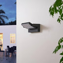 Lindby - Modern LED Outdoor Wall Light 'Sherin' in Black, Aluminium, 1 Light Source