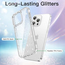 JETech - Glitter Case for iPhone 16 Pro Max, Shockproof, Bling Sparkle, Cute Design