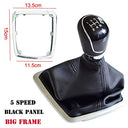 ELEONORE Silver Black Gear Shift Knob designed for Ford Focus and C-MAX