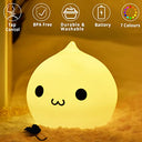 ZkLili - Cute Dumpling Night Light, Kawaii Silicone Lamp for Kids' Rooms