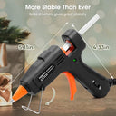 Kejector - Fireproof Mini Hot Glue Gun Kit with 30 Glue Sticks, 20W Power