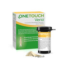 OneTouch Verio Test Strips package showing 50 count for blood sugar testing