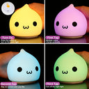 ZkLili - Cute Dumpling Night Light, Kawaii Silicone Lamp for Kids' Rooms