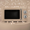Cecotec - ProClean 3010 Retro Beige Microwave, 20L, 700W, 6 Power Levels