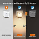 Tnmoo - Dimmable Motion Sensor Night Lights, 3000K Warm White, 3 Modes, 2 Pack