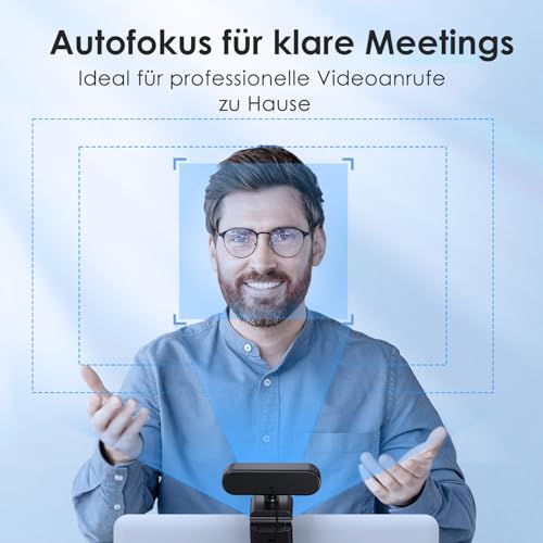 eMeet - 1080P Full HD Webcam With 2 Microphones And Low-Light Correction