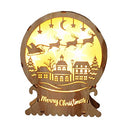 Ujeavette - Luminous Wooden Christmas House, Creative Home Decor, Quality Wood