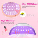 Lke - 268W UV Nail Lamp with 4 Timer Settings & Large LCD Touch Screen
