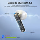 Eisreho - Wireless Bluetooth 5.3 In-Ear Headphones with 30H Playtime & 4 Mics