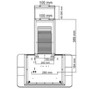 Cecotec - Bolero Flux DT 606500 Cooker Hood, 165W, 3 Levels, Touch Control