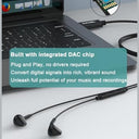 Dukabel Usb Wired Earbuds For Pc/Ps4/Ps5 - Clear Sound & Comfort