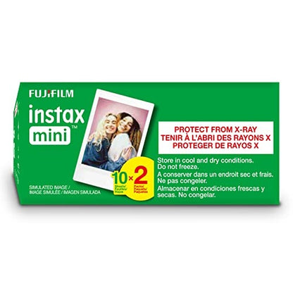 FUJIFILM - Instax Mini Instant Film Twin Pack, 20 Photos White