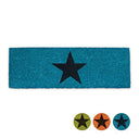 Relaxdays - Stars Coconut Fibre Doormat With Non-Slip Rubber Underside
