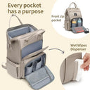 Pomelo Best - Waterproof Baby Diaper Backpack with Large Capacity & Changing Mat