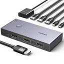 UGREEN - 8K @ 60Hz DisplayPort KVM Switch for 2 PCs and 1 Monitor