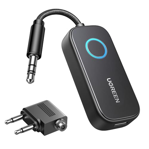 UGREEN - Airplane Bluetooth Transmitter Receiver for 2 Airpods or Headphones