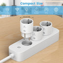 Eightree - Smart WLAN Socket Pack of 4, Voice Control, WiFi & Current Measurement