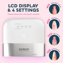 Sunuv - Professional UV Light for Gel Nails, 4-Timer, Sensor, 39 LED Beads