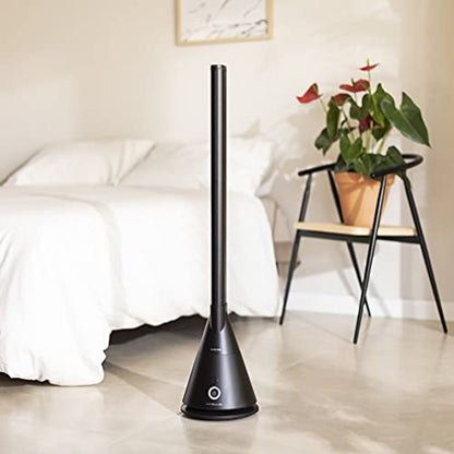 Create - Bladeless Tower Fan, 9 Speeds, 90° Oscillation, Programmable Timer, Remote Control, Energy Efficient