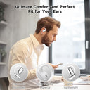 Euqq - Open Ear Bluetooth Headphones with 50H Playtime & 4 HD Mics