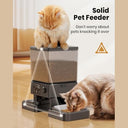 Oneisall - Automatic Cat Feeder for 2 Cats, 20 Cups Capacity, Timed Dry Food Dispenser