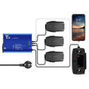 Hensych - 5 in 1 Multi Charger for Mavic Pro, 13.05V, 4.5A, 3 Battery Ports