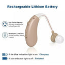 Hp - Beige Rechargeable Hearing Aid with Sound Amplifier & BTE Design
