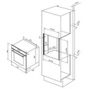 Cecotec - Bolero Hexa C136000 Built-In Oven, 2800W, 77L Capacity, Steam Assist