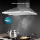Cecotec Flux PM 604300 Stainless Steel Extractor Hood - Powerful Suction