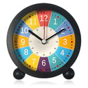 Sunshine Smile Silent Digital Alarm Clock for Kids, Black