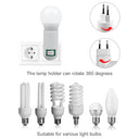 Karells - E27 Wireless Lamp Socket with Switch, 2pcs for Mobile Kitchen/Garage