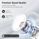 Euqq - Open Ear Bluetooth Headphones with 50H Playtime & 4 HD Mics