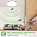 Sentasi - LED Ceiling Light with Radar Motion Sensor, 18W, 360° Detection, 5000K